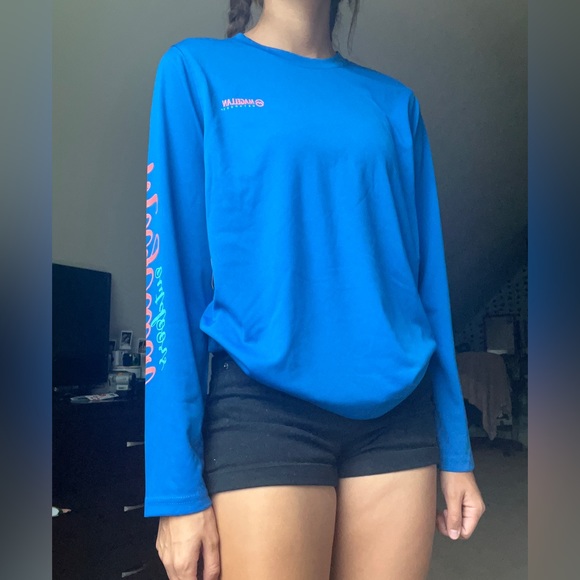 Magellan Outdoor Blue Long Sleeve Shirt - Picture 1 of 5